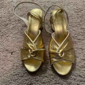 Maguire Gold Block Heels